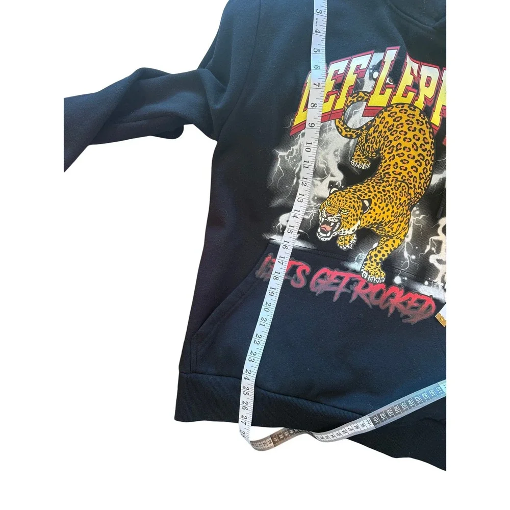 REASON x DEF LEPPARD Limited Edition Hoodie Metal Hard Rock‎ Size L